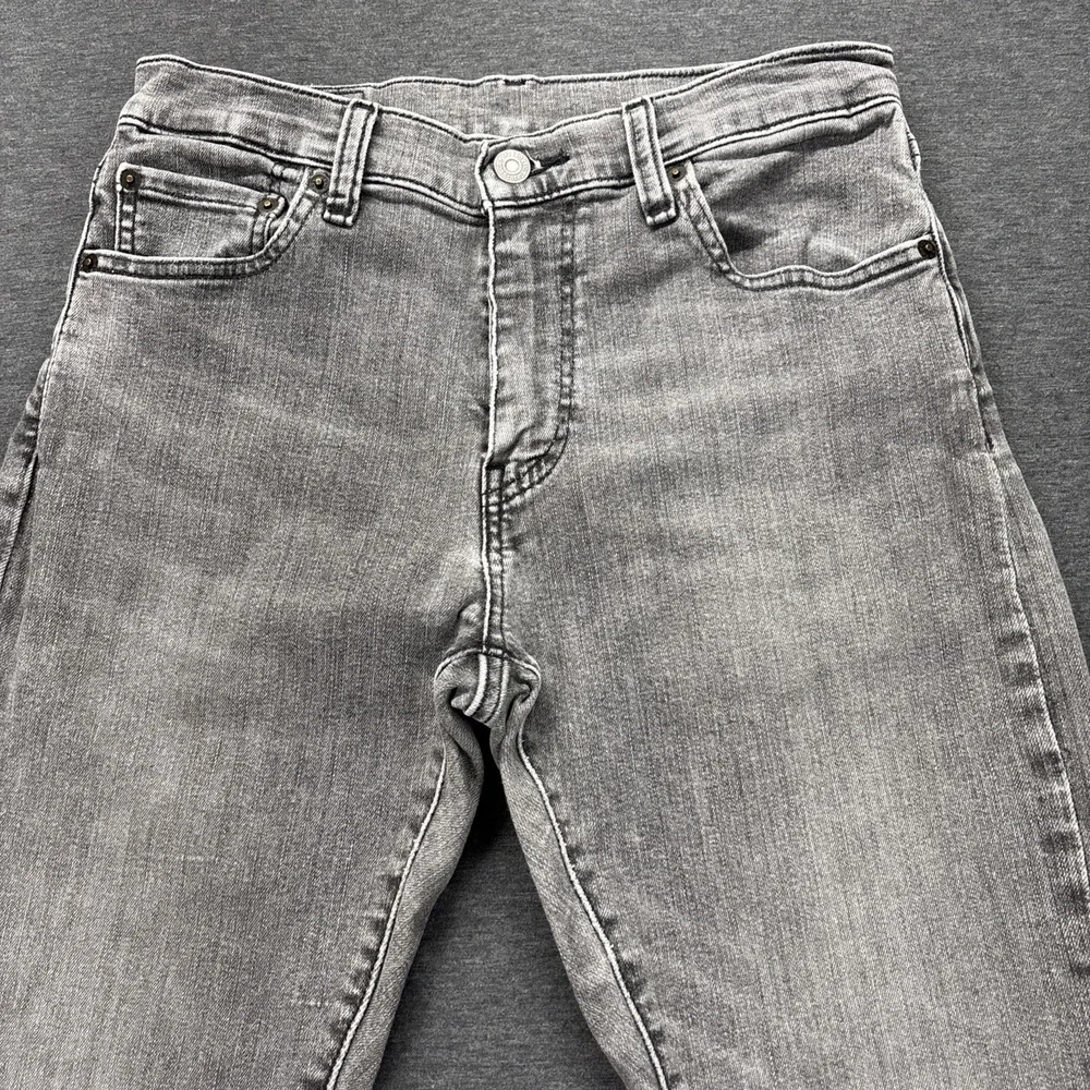Levi's Premium 512 Slim Taper Jeans Mens 30x32 TAG-30x34 Grey Stretch Denim Fade